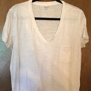 Madewell Whisper Cotton V-neck Pocket Tee
